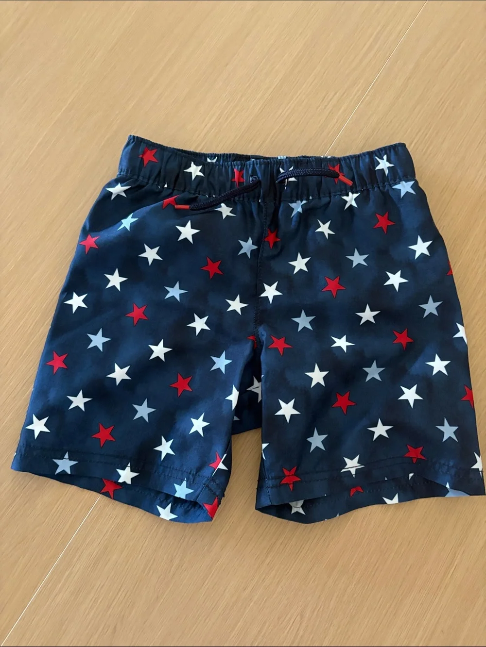Old Navy Navy Swim Shorts with Red, White & Light Blue Stars